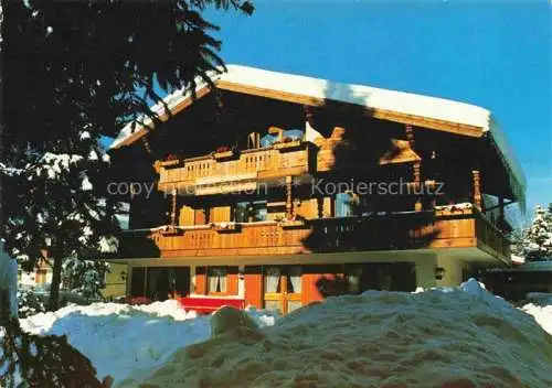 AK / Ansichtskarte  Ruhpolding Gaestehaus Ruckdeschel im Winter