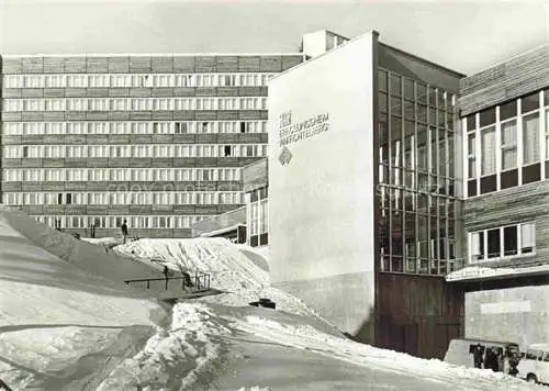 AK / Ansichtskarte  Oberwiesenthal Erzgebirge FDGB Erholungsheim Am Fichtelberg im Winter