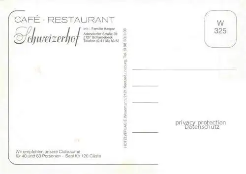 AK / Ansichtskarte  Scharnebeck Lueneburg Café Restaurant Schweizerhof