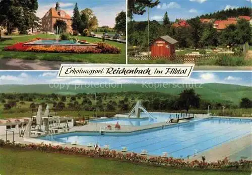 AK / Ansichtskarte  Reichenbach Waldbronn Teilansichten Park Minigolf Freibad