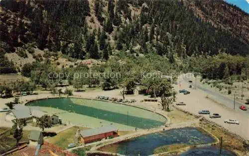 AK / Ansichtskarte  Ouray Colorado USA Swimming pool and goldfish ponds aerial view