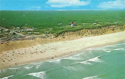 AK / Ansichtskarte  Cape Cod Massachusetts USA Air view of Nauset Light and Beach Eastham National Seashore