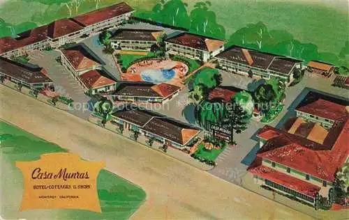 AK / Ansichtskarte  Monterey California USA Casa Munras Hotel and Cottages Illustration