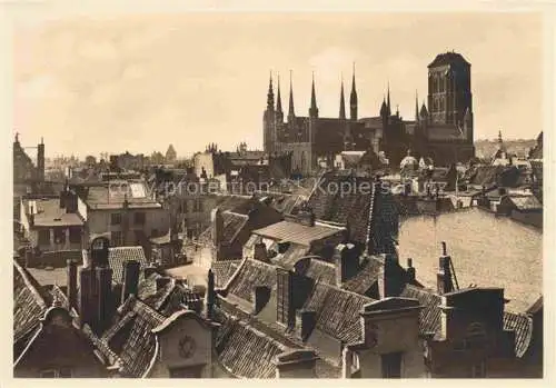 AK / Ansichtskarte  Danzig GDANSK PL Altstadtblick mit Marienkirche