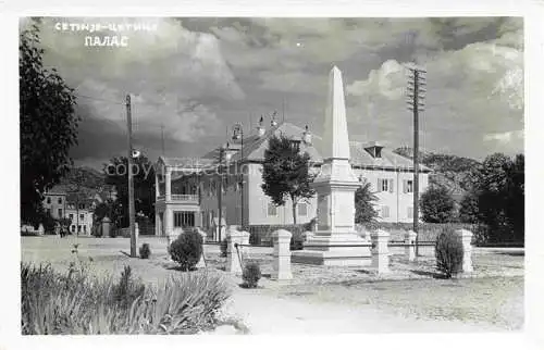 AK / Ansichtskarte  Cetinje Cetigne Montenegro Ortspartie Monument