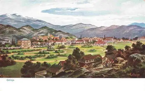 AK / Ansichtskarte  Cetinje Cetigne Montenegro Panorama