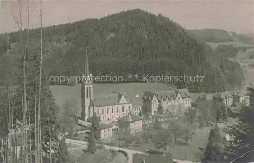 AK / Ansichtskarte  Dussnang Muenchwilen TG Kur und Wasserheilanstalt und Haushaldungschule mit Kirche