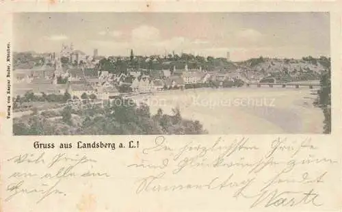 AK / Ansichtskarte  Landsberg Lech Bayern Panorama