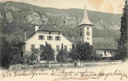 AK / Ansichtskarte  Grandval Grand-Val Moutier BE Temple et Cure