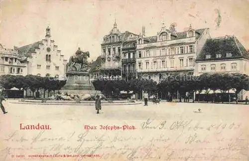 AK / Ansichtskarte  LANDAU  PFALZ Max Josephs Platz