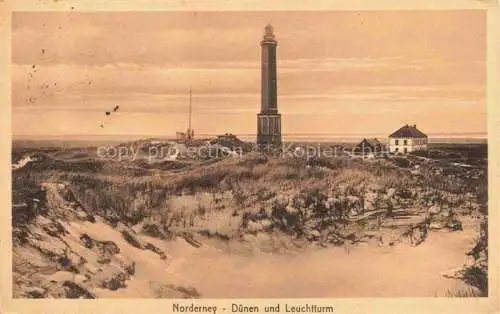 AK / Ansichtskarte  NORDERNEY Nordseebad Duenen und Leuchtturm