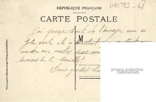 AK / Ansichtskarte  Kembs  Loechle Alsace 68 Haut-Rhin Ortspartie Zeichnung