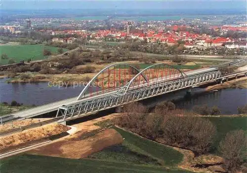 AK / Ansichtskarte  WITTENBERG  Lutherstadt Panorama neue Elbe-Bruecken