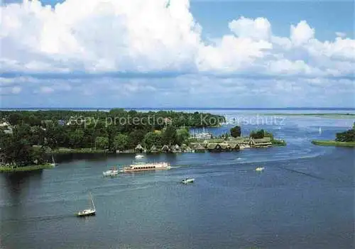 AK / Ansichtskarte  Roebel  Mueritz Mecklenburg-Vorpommern Panorama Blick vom Kirchturm St. Marien auf den Binnensee der Mueritz