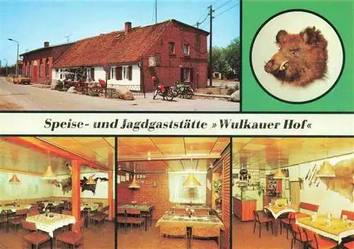 AK / Ansichtskarte  Wulkau Speise- und Jagdgaststaette Wulkauer Hof Gastraeume Wildschwein