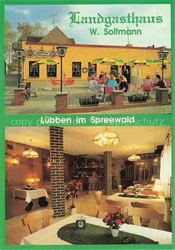 AK / Ansichtskarte  Luebben Spreewald Landgasthaus Restaurant Terrasse