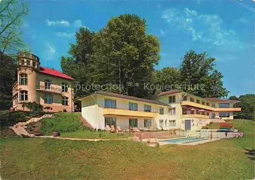 AK / Ansichtskarte  Ambach Starnbergersee Haus Waldschloessl Riviera Kurheim Dr. Wiedemann