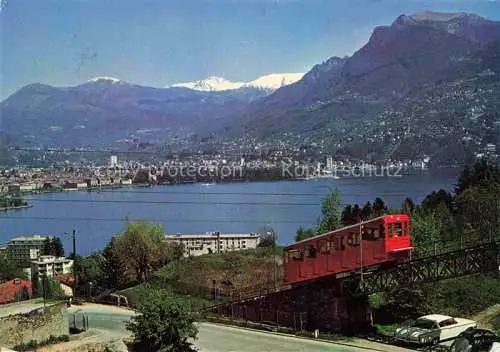 AK / Ansichtskarte  Eisenbahn Railway Chemin de Fer Lugano San Salvatore