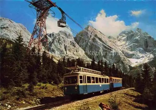 AK / Ansichtskarte  Zugspitzbahn Seilbahn Cable Teleferik Bayern