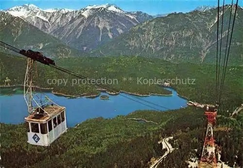 AK / Ansichtskarte  Seilbahn Cable-Car Telepherique bayernZugspitzbahn Eibsee 