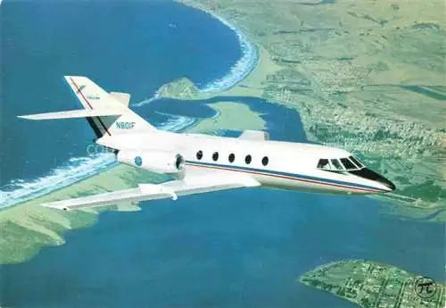 AK / Ansichtskarte  Flugzeuge Zivil Jet Falcon N80IF France