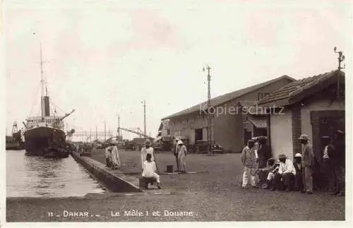 AK / Ansichtskarte  DAKAR Senegal Le Mole 1 et Douane