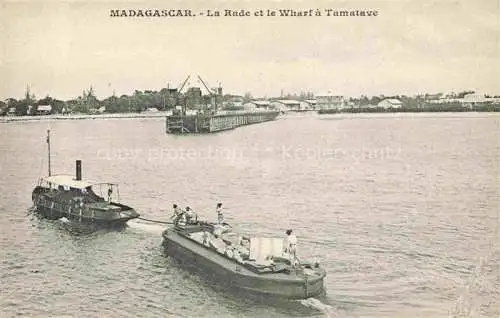 AK / Ansichtskarte  Madagascar Madagaskar La Rade et le Wharf a Tamatave