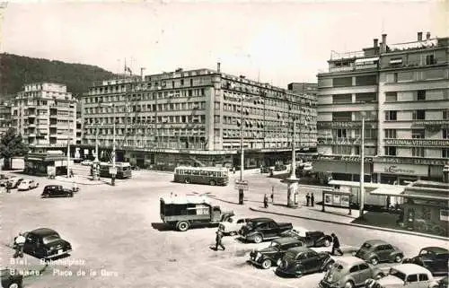 AK / Ansichtskarte  Biel Bienne BE Place de la Gare