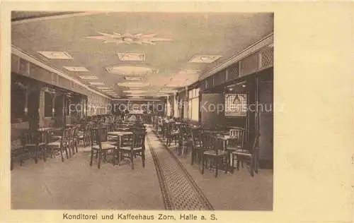 AK / Ansichtskarte  HALLE  SAALE Konditorei Kaffeehaus Zorn