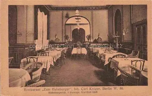 AK / Ansichtskarte  BERLIN Restaurant Zum Habsburger