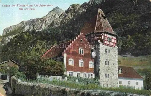 AK / Ansichtskarte  Vaduz Liechtenstein FL Das rote Haus