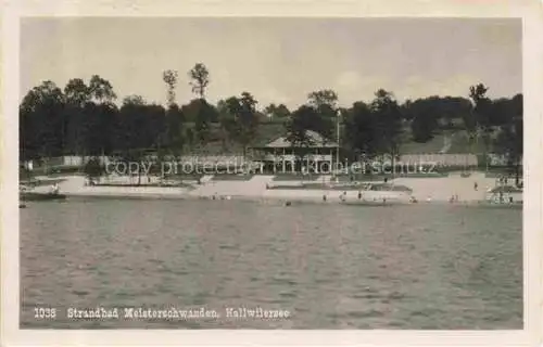 AK / Ansichtskarte  Hallwilersee Hallwil AG Strandbad Meisterschwanden