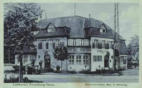 AK / Ansichtskarte  Rotenburg Wuemme Hannover Bahnhofs Hotel Feldpost