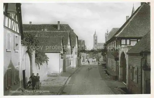 AK / Ansichtskarte  Hassloch Pfalz Obere Langgasse