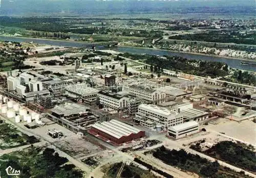 AK / Ansichtskarte  Chalampe Mulhouse 68 Haut-Rhin Usine Rhone Poulenc Vue generale aerienne