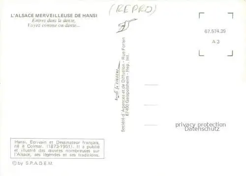 AK / Ansichtskarte  Hansi  Waltz J J Kuenstlerkarte Alsace Elsass Alsace Entrez dans Voyez comme on dance