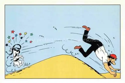 AK / Ansichtskarte  Comic Bande Dessinee BD Fumetto-- Tintin Hund