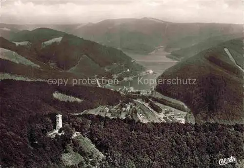 AK / Ansichtskarte  St Andreasberg Harz Bismarckturm mit Odertalsperre