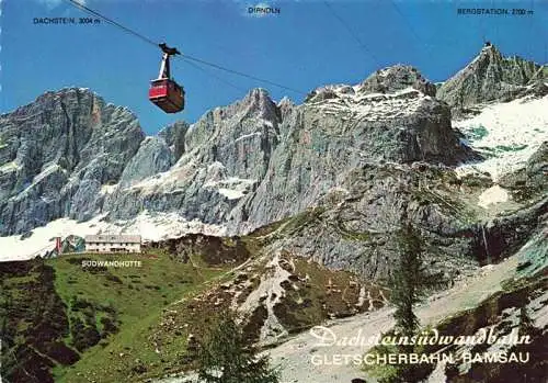 AK / Ansichtskarte  Seilbahn Cable-Car Telepherique Gletscherbahn Ramsau Bergstation Hunkerkogel