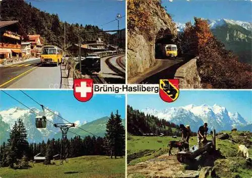 AK / Ansichtskarte  Postbus Postauto Omnibus Bruenig Hasliberg Gondelbahn Kaeserstatt