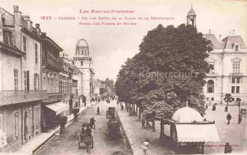 AK / Ansichtskarte  TARBES 65 Hautes-Pyrenees Place de la Republique Hotel des Postes et Mairie