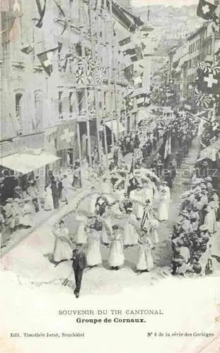 AK / Ansichtskarte  Biel Bienne BE Souvenir du Tir Cantonal Groupe de Cornaux