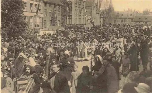 AK / Ansichtskarte  Bruges  BRUGGE Belgie Procession du St Sang La Presentation au Temple