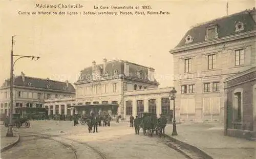 AK / Ansichtskarte  CHARLEVILLE -MEZIERES 08 Ardennes La Gare Feldpost