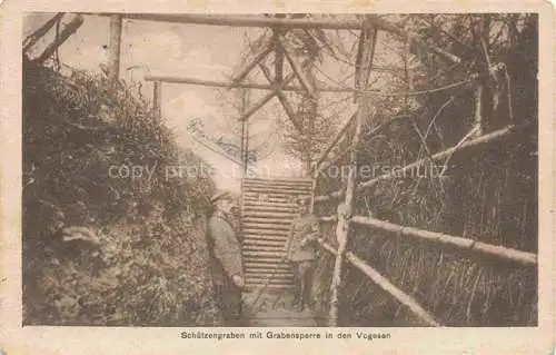 AK / Ansichtskarte  Vogesen Vosges Region Schuetzengraben mit Grabensperre