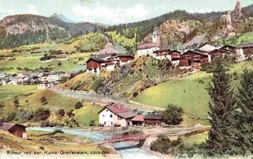 AK / Ansichtskarte  Filisur Albula GR Panorama mit der Ruine Greifenstein