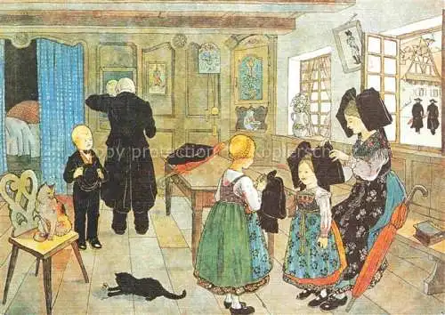 AK / Ansichtskarte  Hansi  Waltz J J Kuenstlerkarte Alsace Elsass Nous faisons beau pour aller visiter la tante Suzel