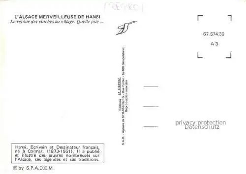 AK / Ansichtskarte  Hansi  Waltz J J Kuenstlerkarte Alsace Elsass Le Retour des Cloches 