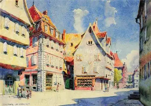 AK / Ansichtskarte  Hansi  Waltz J J Kuenstlerkarte Alsace Elsass Alsace Pittoresque de Colmar La Graudrue