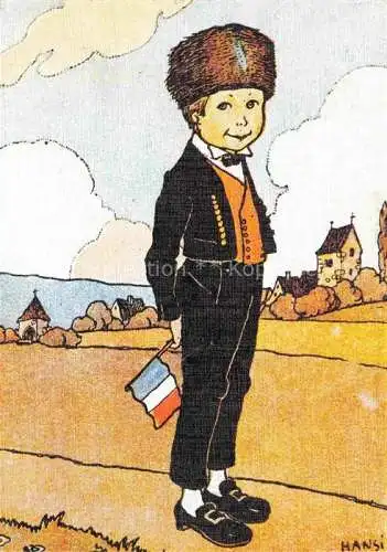 AK / Ansichtskarte  Hansi  Waltz J J Kuenstlerkarte Alsace Elsass Je me suis fait beau pour vous plaire